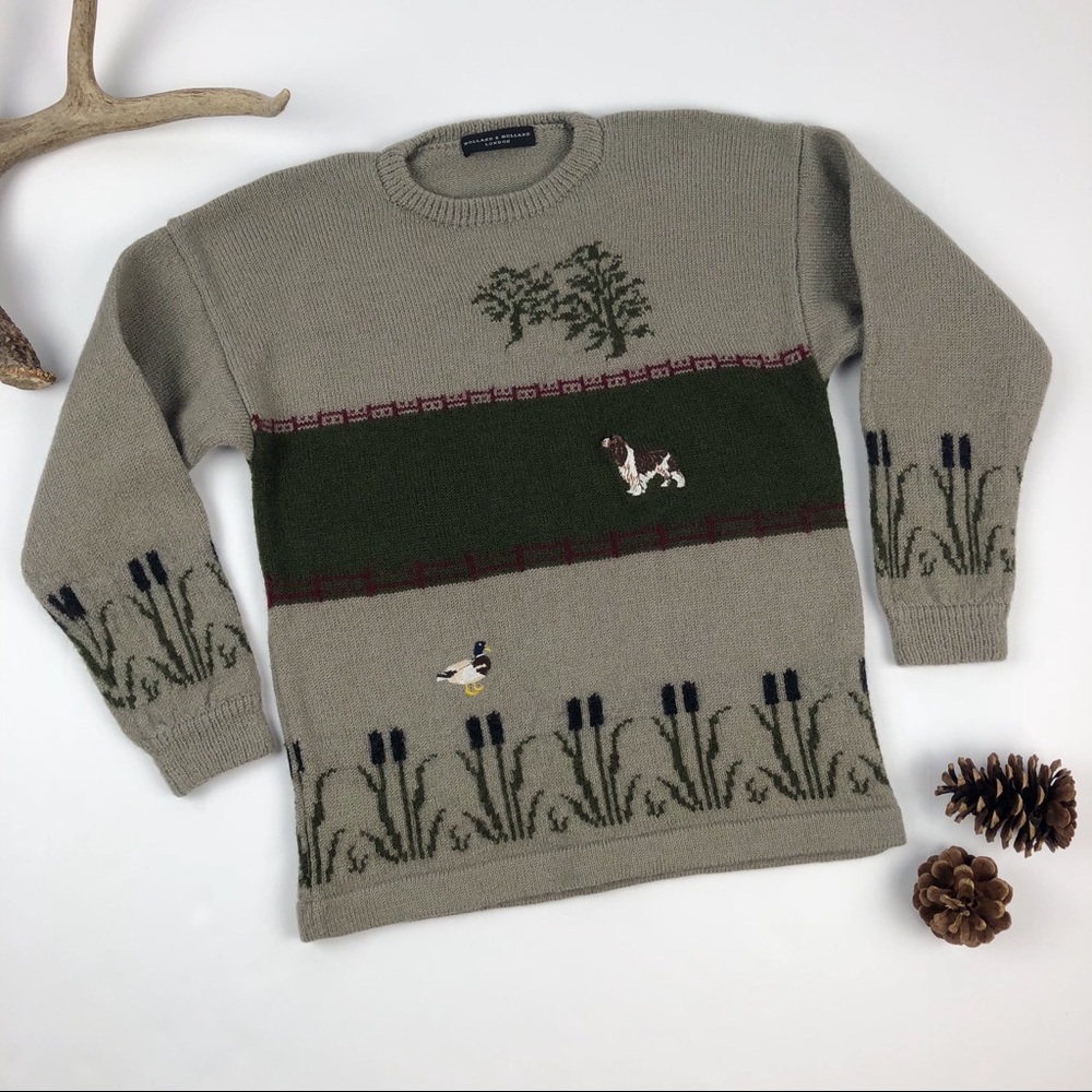 Holland & Holland Pure Wool Embroidered Sweater